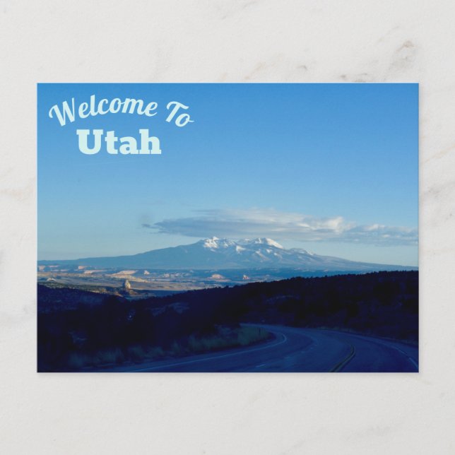 Welcome To Utah Postcard (Front)