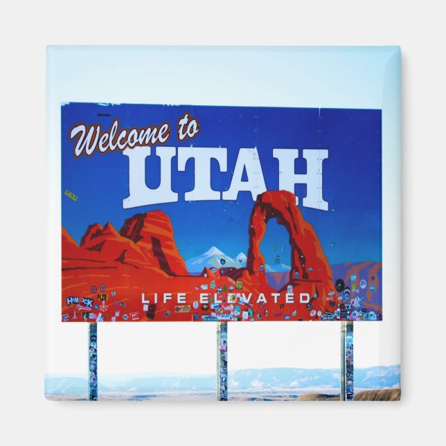 Welcome to Utah Sign Magnet (Front)