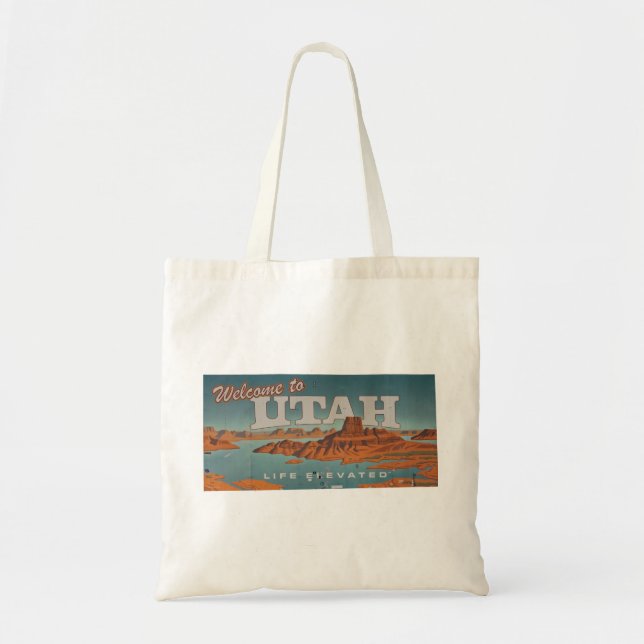 Welcome to Utah Tote Bag (Front)