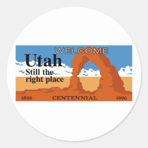 Welcome to Utah - USA Classic Round Sticker