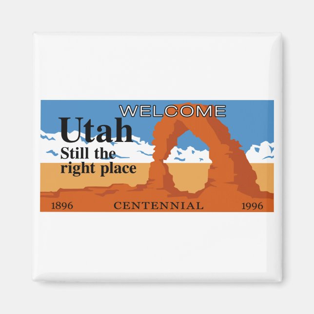 Welcome to Utah - USA Magnet (Front)