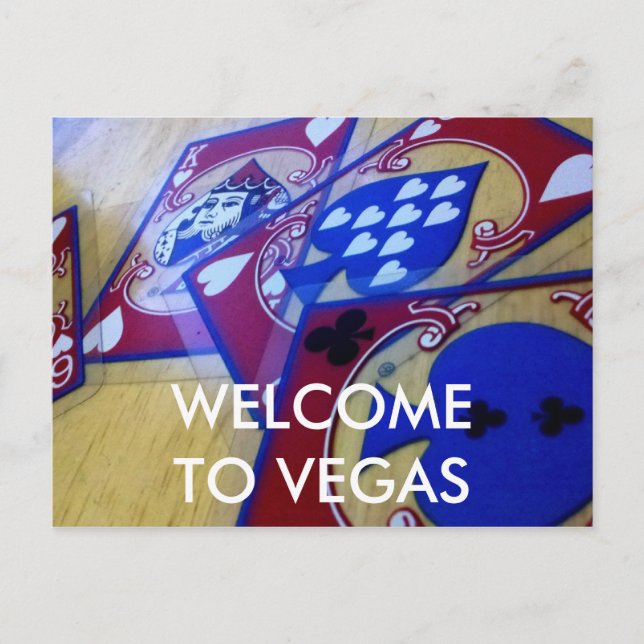 WELCOME TO VEGAS POSTCARD (Front)