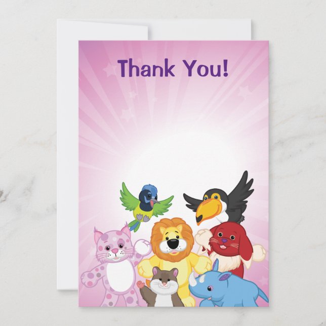 Welcome to Webkinz! Thank You Card (Front)