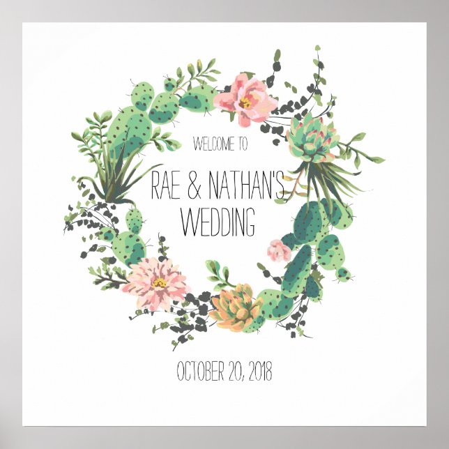 Welcome to Wedding Poster (Front)