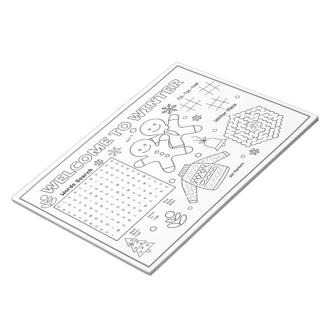 Welcome to winter kid’s activity notepad (Angled)