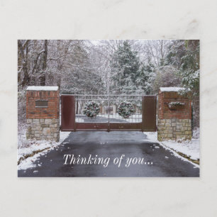 Welcome To Winter Postcard