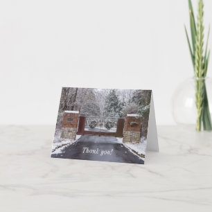 Welcome To Winter Thank You Card