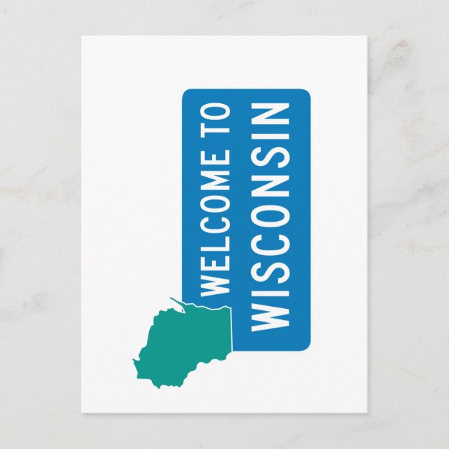 Welcome to Wisconsin - USA Postcard (Front)