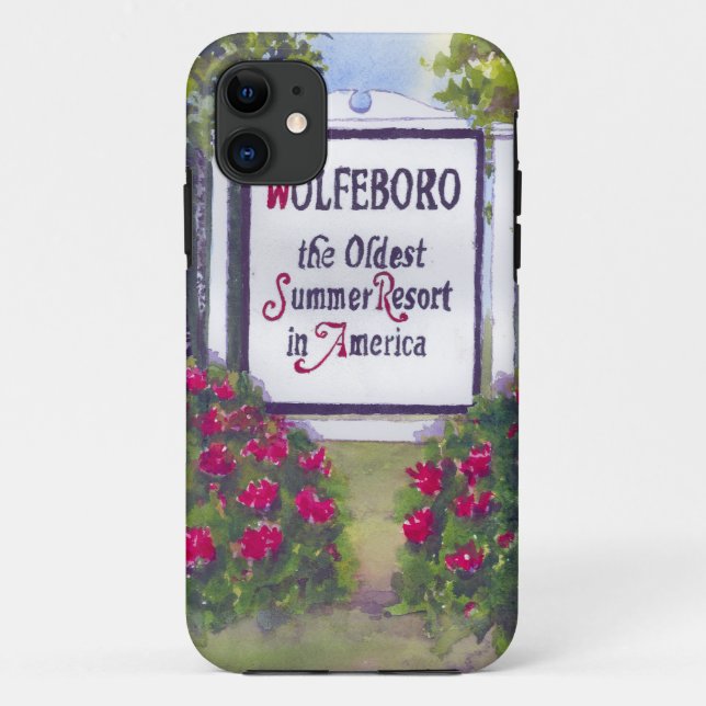 Welcome to Wolfeboro NH Sign Case-Mate iPhone Case (Back)