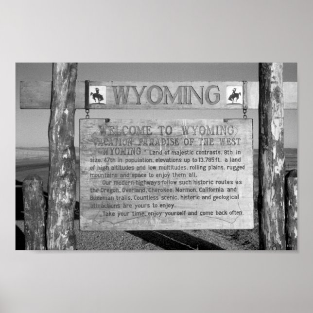 Welcome to Wyoming 1959 Poster (Front)