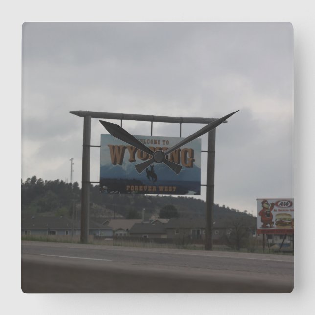Welcome to Wyoming Clock (Front)