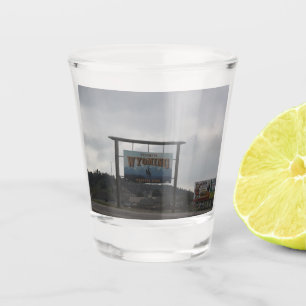 Welcome to Wyoming Shot Glass