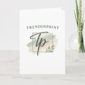 Welcome to your new home quote AI art  Thank You Card