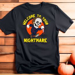 Welcome to your nightmare Spooky Skull Halloween T-Shirt