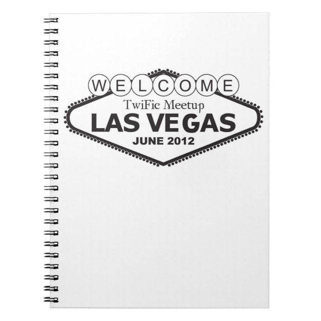 WELCOME TwiFic Meetup LAS VEGAS Notebook (Front)
