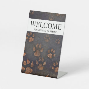 Welcome Veterinarian Pedestal Sign