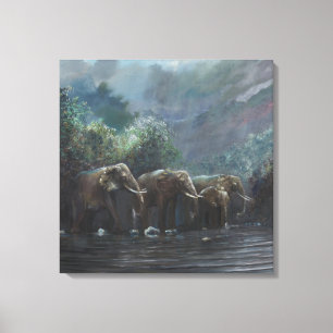 Welcome Waters 1990 Canvas Print