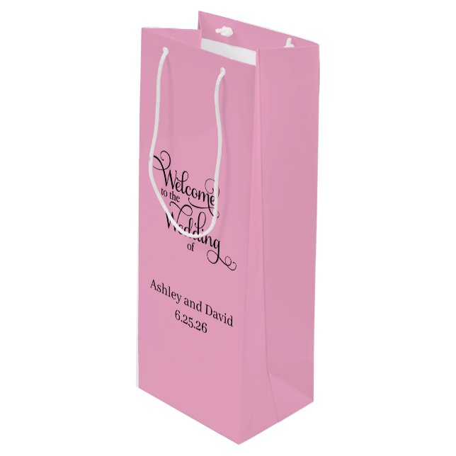 Welcome Wedding Gift Bag (Front Angled)