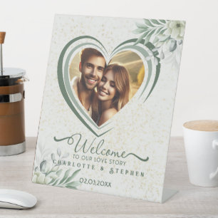 Welcome Wedding Sign Our Love Personalized Photo 