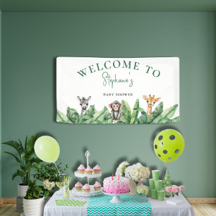 Welcome Wild One Baby Shower Banner
