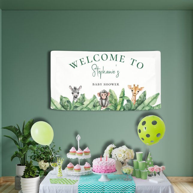 Welcome Wild One Baby Shower  Banner (Creator Uploaded)