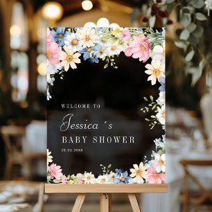 Welcome! Wildflower, Baby Shower Acrylic Sign