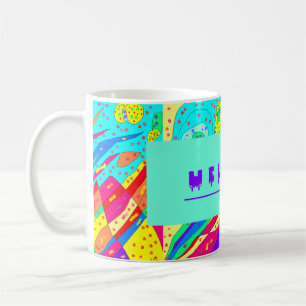 Welcome with Art mosaic and words Coffee Mug