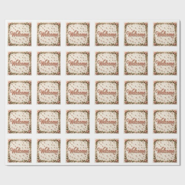Welcome Wrapping Paper (Flat)