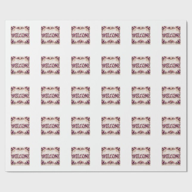 Welcome  wrapping paper (Flat)