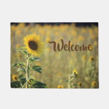 "Welcome" Yellow Sunflower