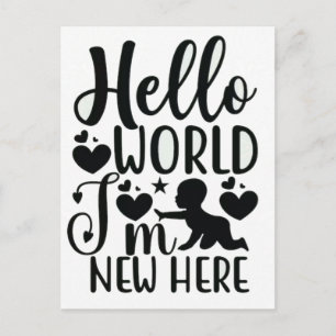 Welcome Your New Baby 2026  Holiday Postcard