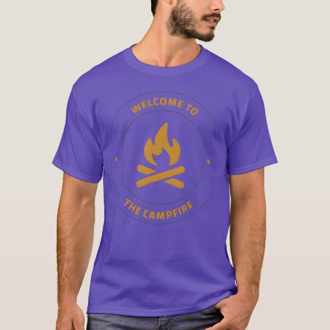 Welcomeohe Campfire Camping funny T-Shirt (Front)