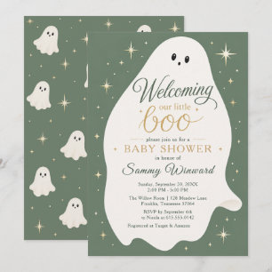 Welcoming Our Little Boo Baby Shower Invitation