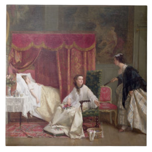Welcoming the Visitor, 1867 (oil on canvas) Tile