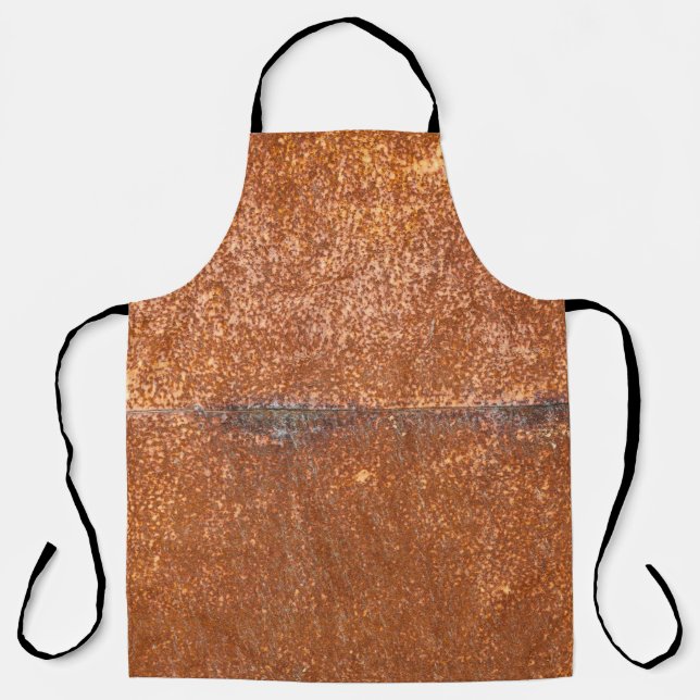 Welded old metal, rust texture. apron (Front)