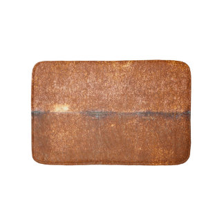 Welded old metal, rust texture. bath mat