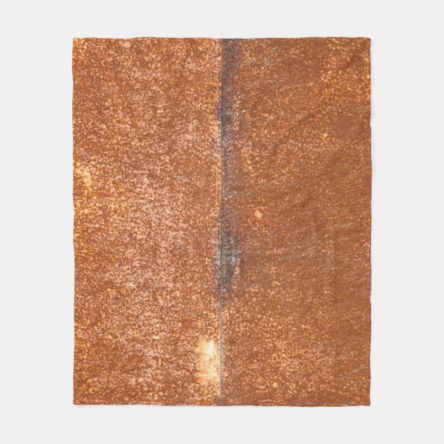 Welded old metal, rust texture. fleece blanket (Front)