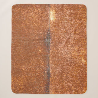Welded old metal, rust texture. sherpa blanket