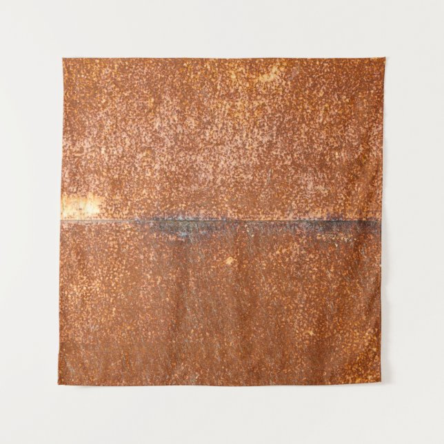 Welded old metal, rust texture. tapestry (Front)