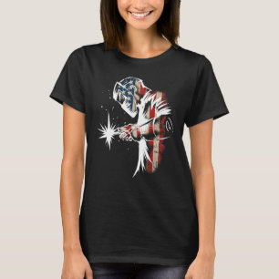 Welder American Flag Usa Patriotic Welder T-Shirt