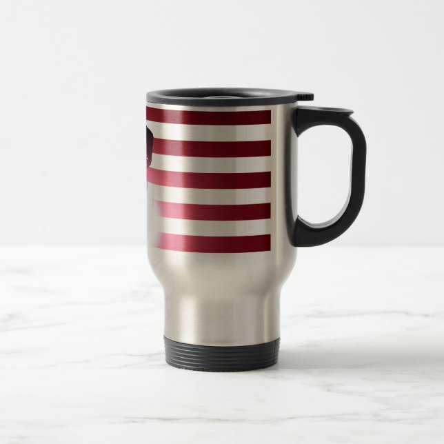 Welder and American Flag Travel Mug (Right)