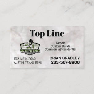 Welder and Fabrication Business Card