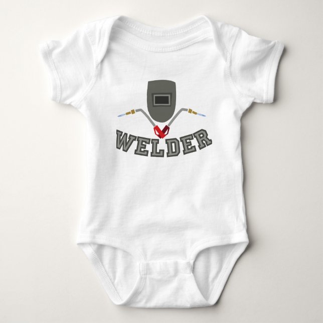 Welder Baby Bodysuit (Front)