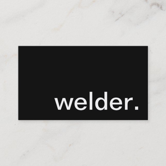 Welder Business Card (Front)