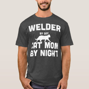 Welder By Day Cat Mum By Night T-Shirt