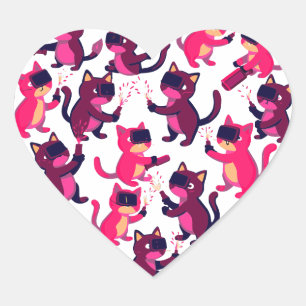 Welder Cat Heart Sticker – Adorable Welding Cats P