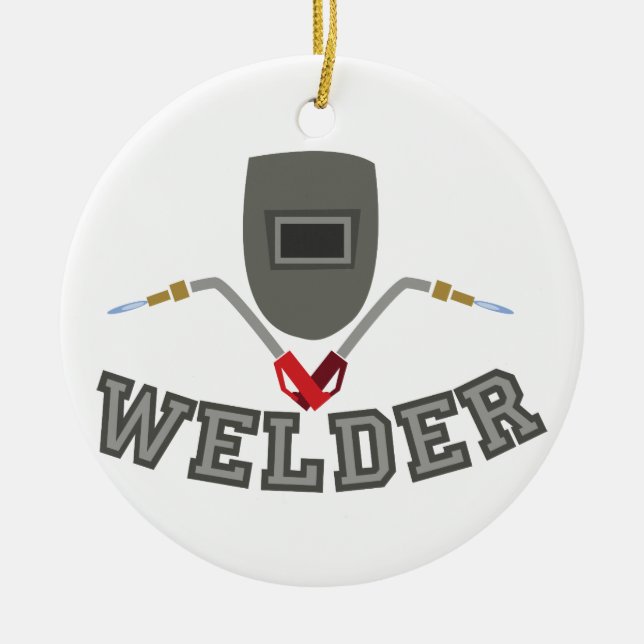 Welder Ceramic Tree Decoration (Front)