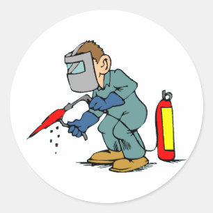 Welder Classic Round Sticker