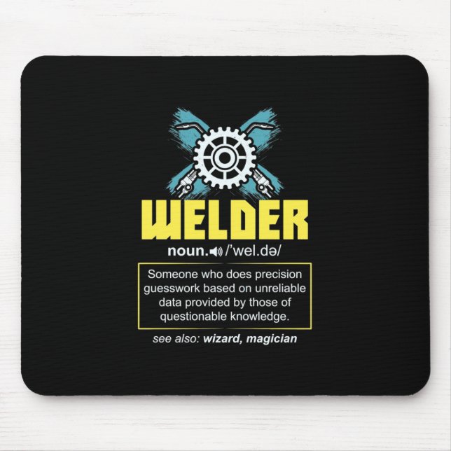 Welder Definition Mouse Pad (Front)