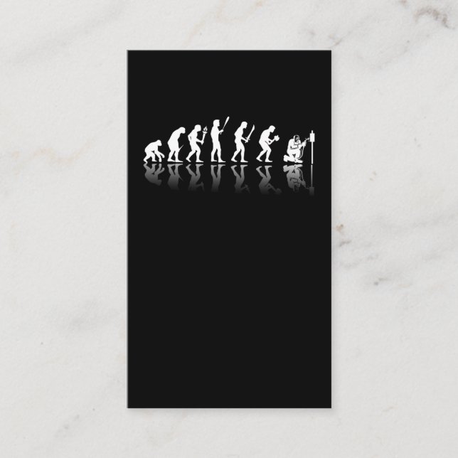 Welder Evolution Welding Profession Weld Business Card (Front)
